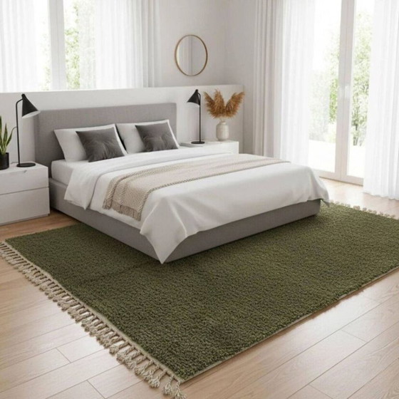 Ensemble de tapis marocains faits main – Salon et couloir : 2 tapis de 1 m/2 m + 1 tapis de 2 m/3 m – Cotton (photo 3 of 6)