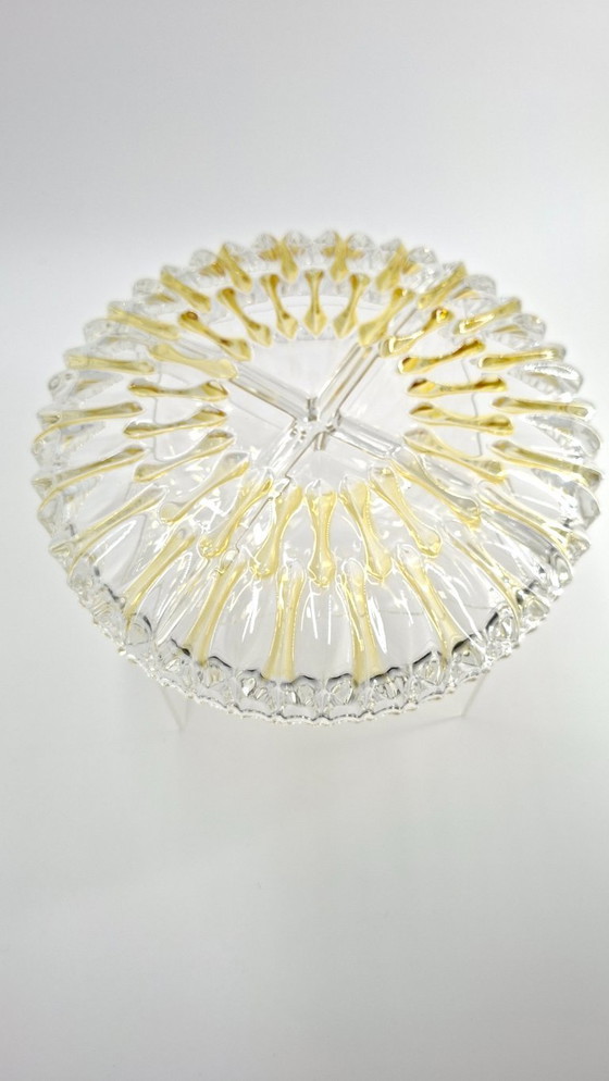Image 1 of Servierschale aus Glas der Walther Glasfabrik – Deutschland 1960