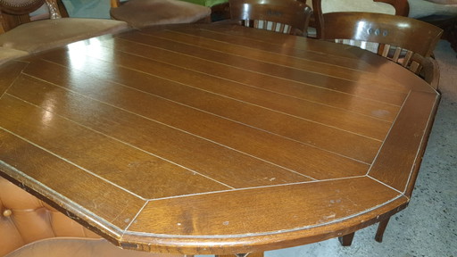Bannink Art Nouveau oak table