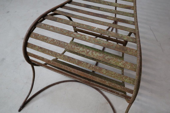 Image 1 of Set of three sculptural iron chairs, in the style of André Dubreuil