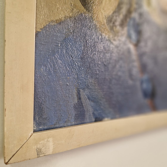 Image 1 of Óleo sobre lienzo Mari Trappeniers pintura antigua