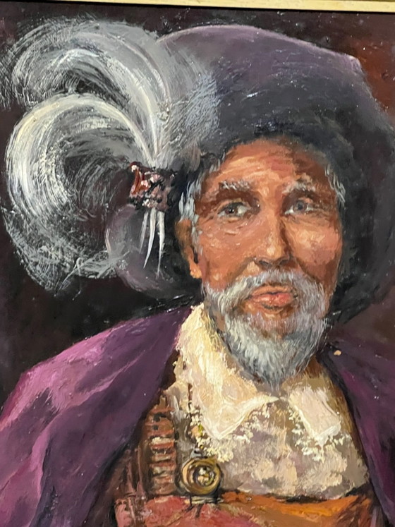 J. Lockers. Portrait of a Spanish knight. Oil on panel. – Paintings & Drawings, Wood (photo 3 of 6)