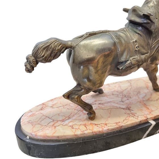 French Art Deco Horse Lamp from the 1930s – Table lamps, Marble (photo 9 of 9)