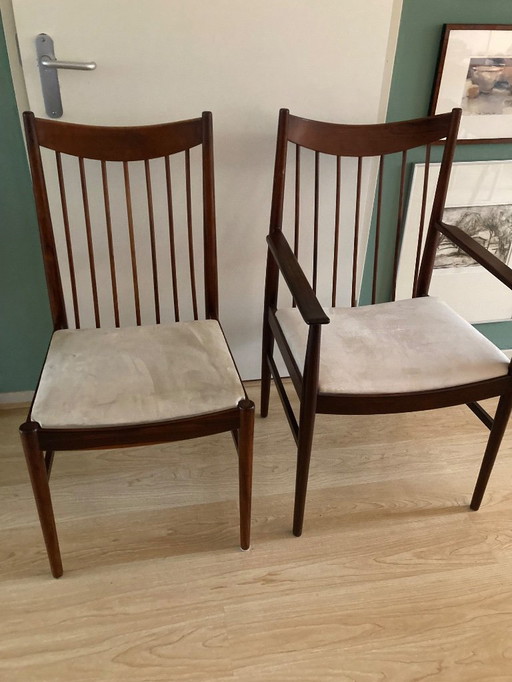 5 Danish dining chairs