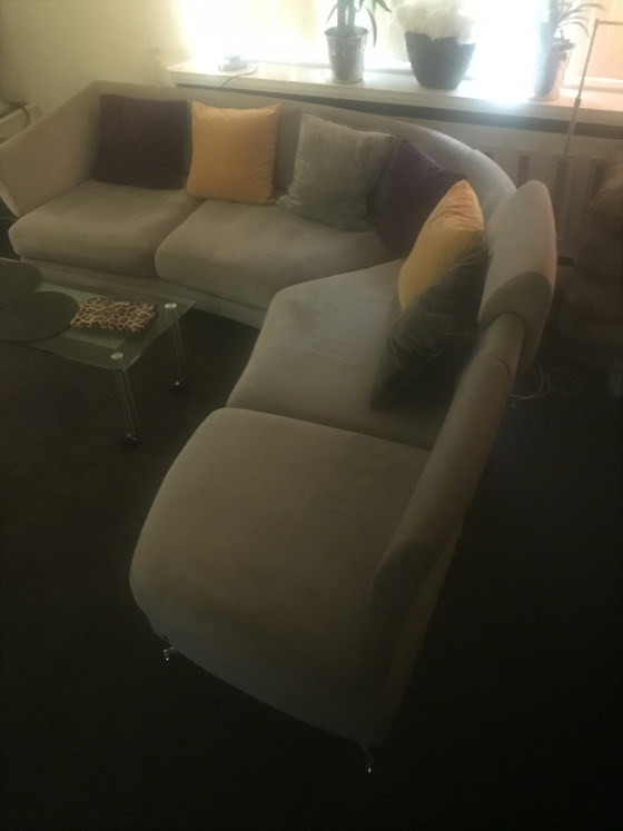 Rolf Benz 222 Corner Sofa Seating Island – Textile, Chrome (photo 11 of 11)
