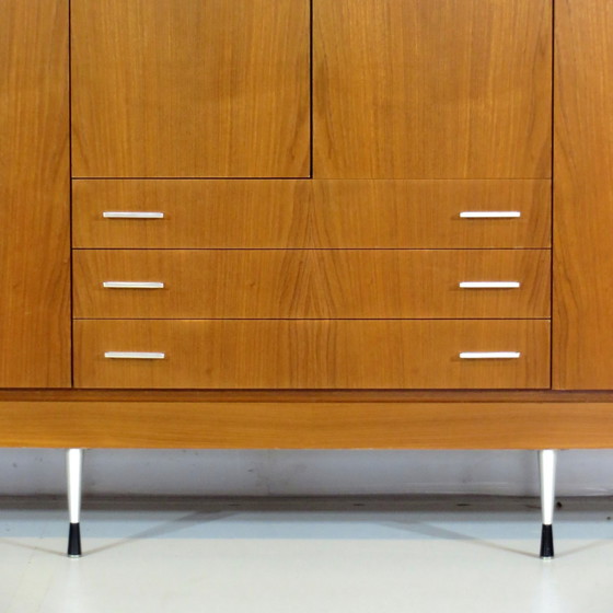 Image 1 of XL mid - Century 6-door closet in teak, 1960s