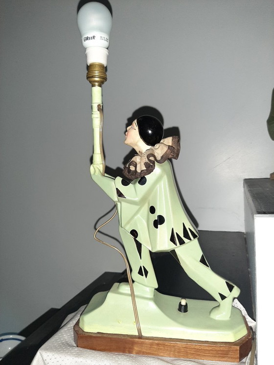 Image 1 of Harlekijn art deco kubistische lamp 1920