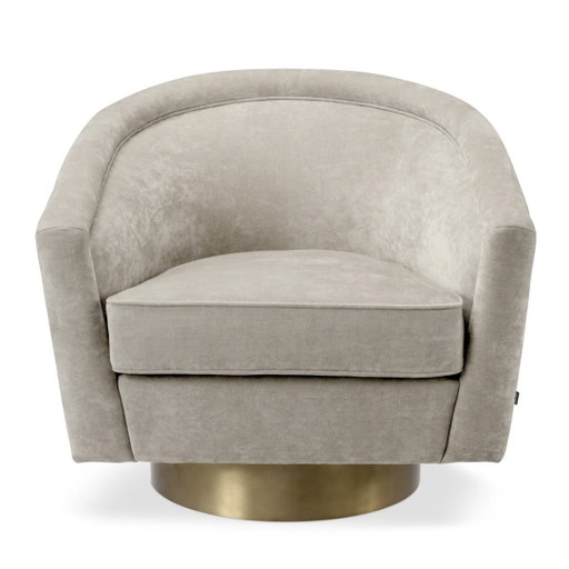 Eichholtz Catene swivel armchair – Clarck Sand