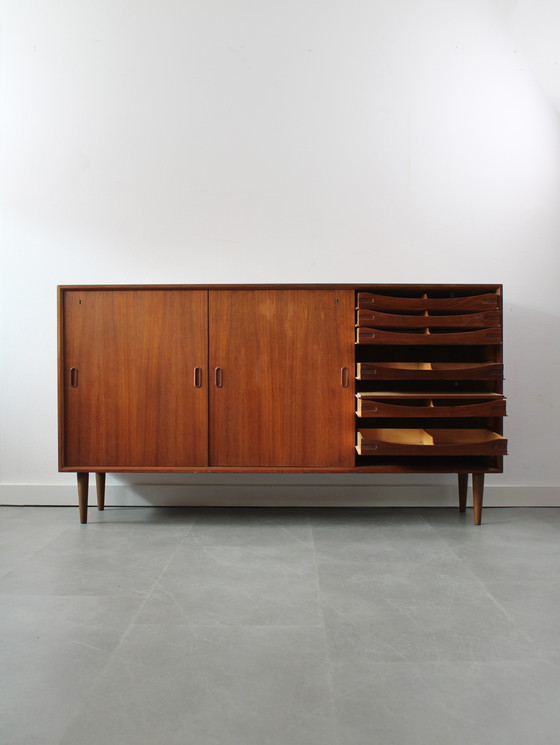 Image 1 of Vintage Danish Sideboard in Teak with 19 Drawers