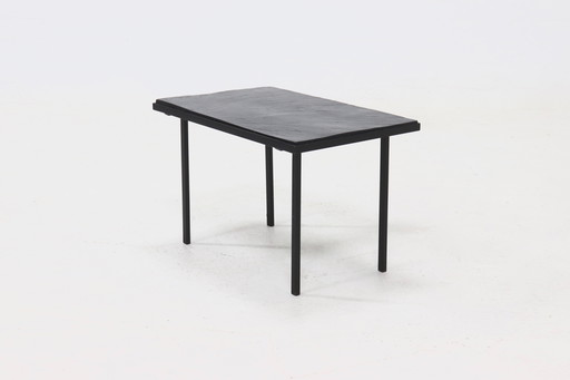 Vintage Steel And Slate Coffee Table 