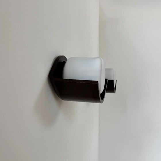 Image 1 of Coppia di applique vintage, Europhane, ABS e vetro opalino, Francia, 1980