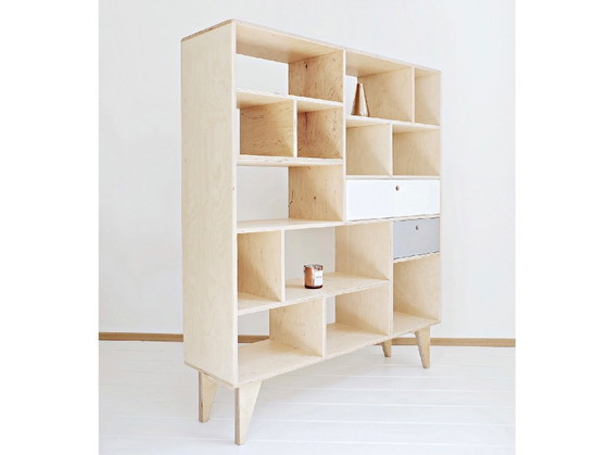 Image 1 of Bibliothèque en contreplaqué