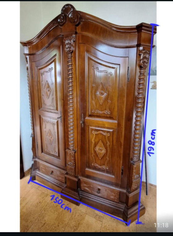 Magnificent Baroque Style Solid Wood Cabinet – Metal (photo 5 of 6)