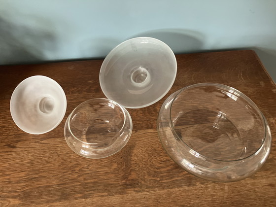 Image 1 of Pot à biscuits et bonbonnière Royal Leerdam conçus par Jacques Boon