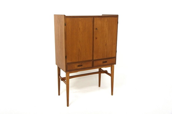 Mueble Bar Escandinavo de Teca, Sweden, 1950, Scandinavian (foto 2 de 7)