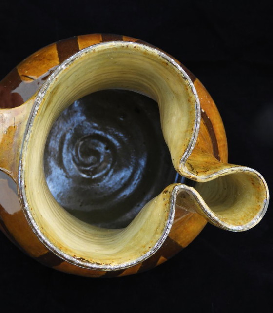 Spanish Folk Art Sangria Jug or Wine Pitcher  Early 20th Century. – Crockery, Ceramic (photo 6 of 7)