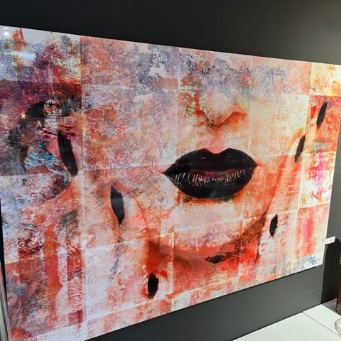 Image 1 of Decoración de pared Mondi Art Alu Black Lips