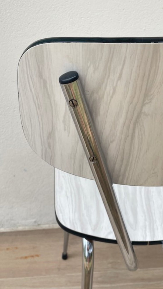 Coppia di sedie vintage in formica – Sedie da pranzo, Metal (photo 18 of 29)