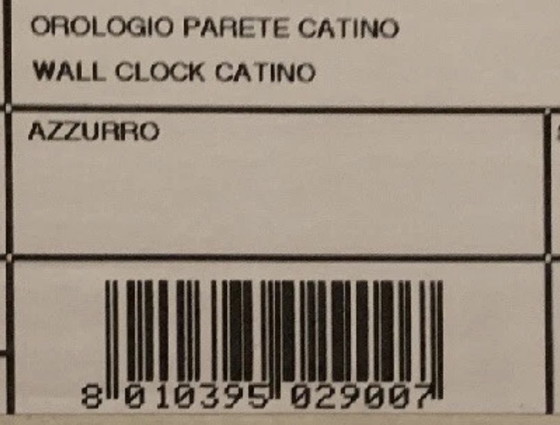 Image 1 of Diamentini e Domenico Design Wandklok Wastafel 30cm Blauw