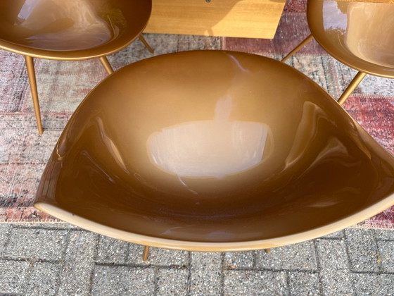 Image 1 of 10 Driade Lago chairs in gold