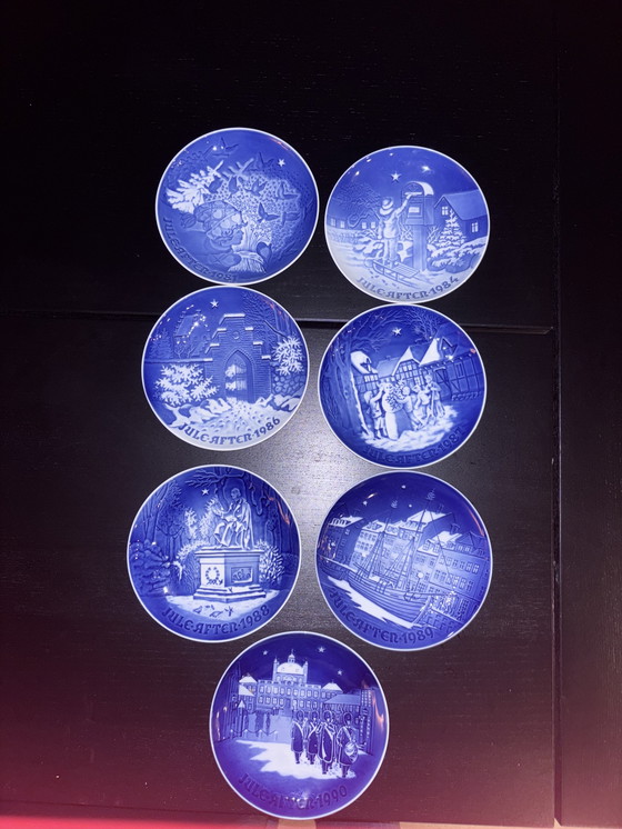 Image 1 of Design danois Ensemble de 7 assiettes de Noël Bing & Grøndahl