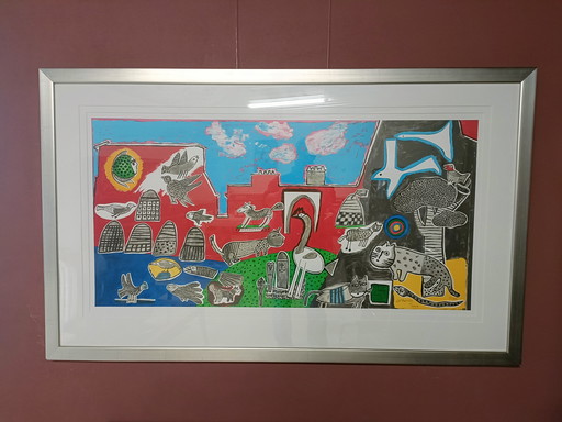 Grande lithographie de Corneille