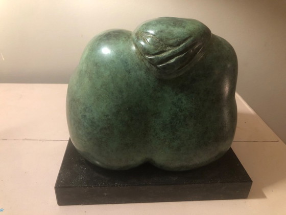 Beautiful Green Bronze Statue – Sculpture, Stone (photo 7 of 12)