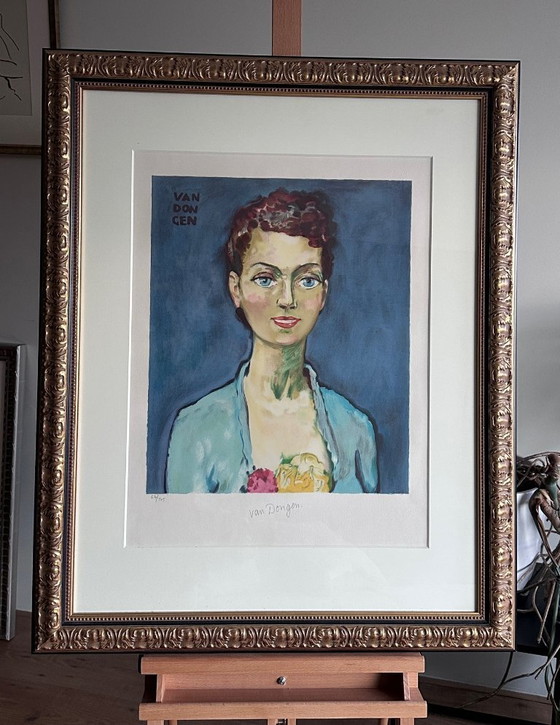 Image 1 of Litografía de Kees van Dongen Marie-Claire 1950