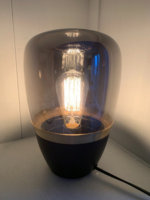 Lampada da tavolo - grigio fumé - design - E27