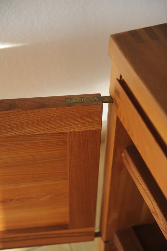 Image 1 of Pierre Chapo R08 Sideboard Buffet, Ulmenholz, Frankreich 1960