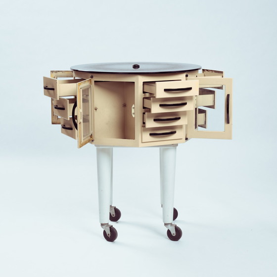 Image 1 of Industrial Turnable Dentist Cabinet, France 1950s