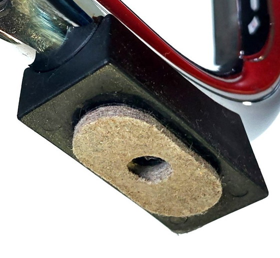 Image 1 of 4 sillas Gispen 101 | cromo pulido | cuero rojo | como nuevas