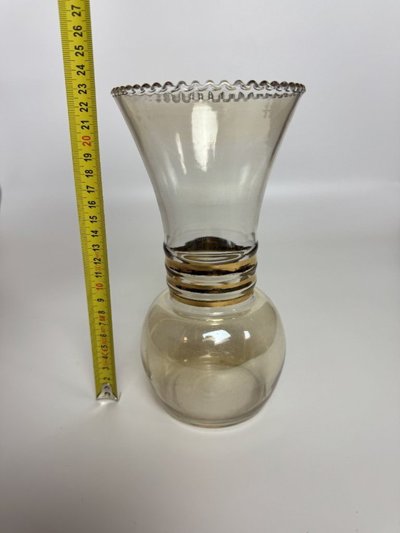 Image 1 of Twisted Amber Glass Vintage BudVase in Style of Tamara Aladin, 1970s.