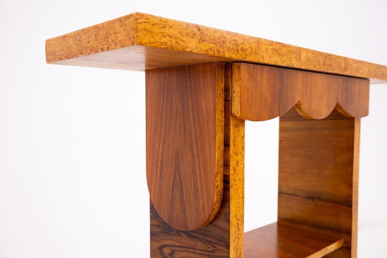 Image 1 of Art Deco console from the 1950s, Poland.