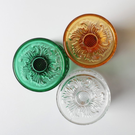 Vintage Klarglas Weinglas Arabesque / Weingoblet Baccarat / Vallerysthal & Portieux / Frankreich / 1840er (Foto 12 von 12)