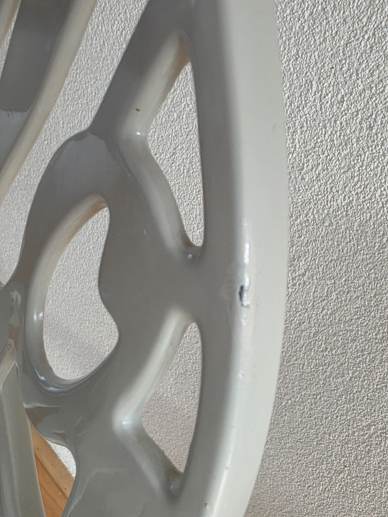 Image 1 of 2 white aluminum "Hello There" chairs designed in 1978 by Jeremy Harvey