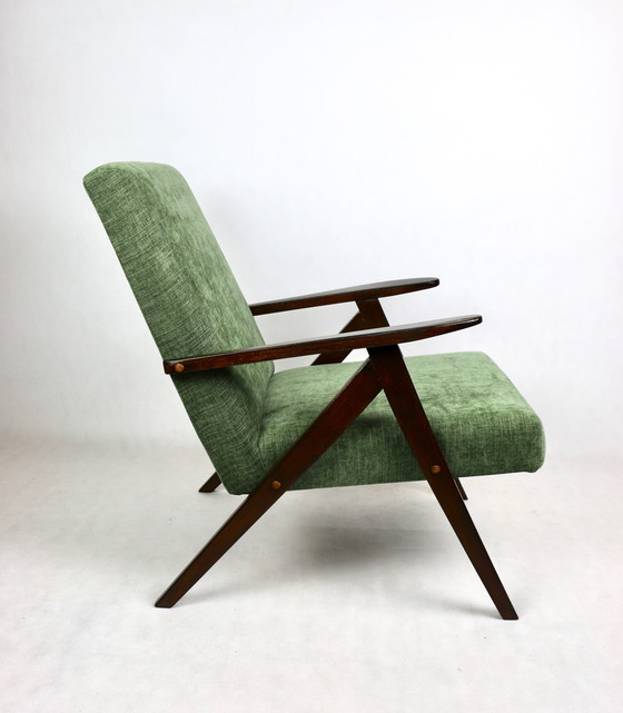 Image 1 of Fauteuil Vintage Vert Olive Modèle B-310, 1970S - Lot de 2 Fauteuils