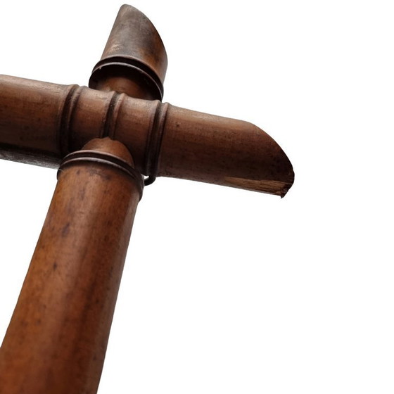 Image 1 of Grande specchio vintage in finto bambù