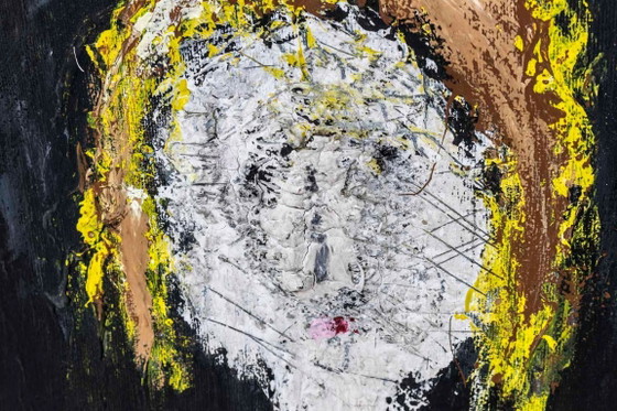 Image 1 of Marcel Mulot, Portret van een vrouw, gouache op doek, 1988