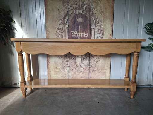 Tables d'appoint classiques, console d'entrée, console murale, dimensions 180x35cm et 91cm de hauteur.