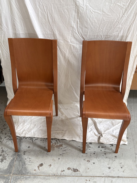 Set aus 2 Placide of the Wood Stühlen von Philippe Starck für Driade, 1989 – Esszimmerstühle (photo 5 of 5)