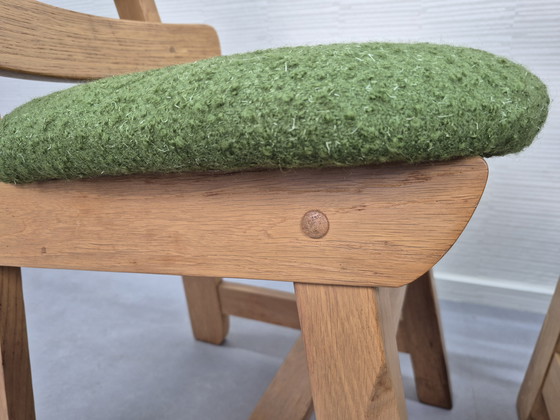 Image 1 of Set brutalista (6) sedie. Sedia da pranzo spagnola a 'spina di pesce'.