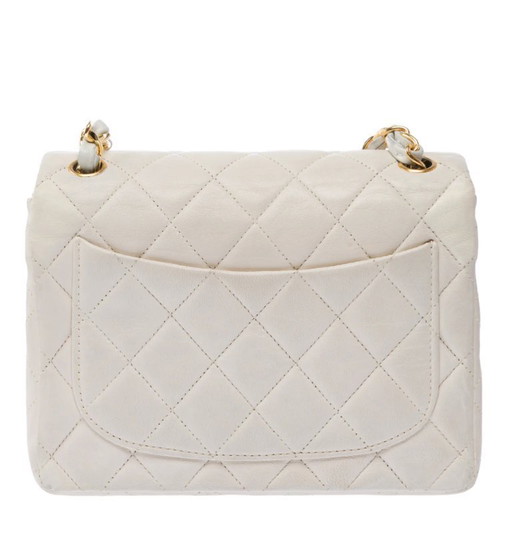 Sac CHANEL Timeless/Classique en Cuir Blanc - 103455 Precio de venta