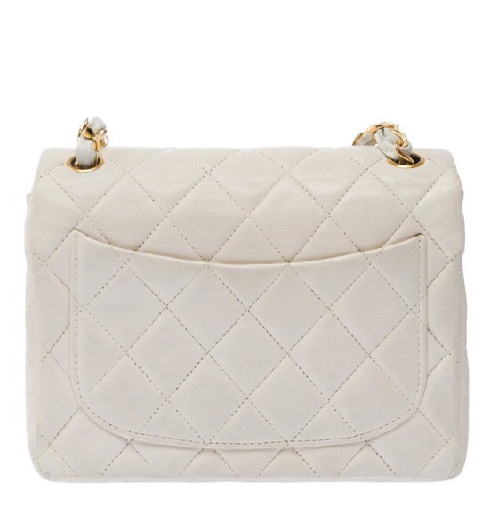 Image 1 of Sac CHANEL Timeless/Classique en Cuir Blanc - 103455 Precio de venta