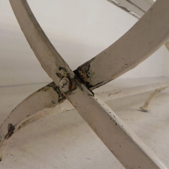 Tuinbank, Lattenbank, Inklapbaar 2 Meter Lang, Jaren 30 – 3-5 zitsbanken, Wood, Iron (photo 18 of 30)