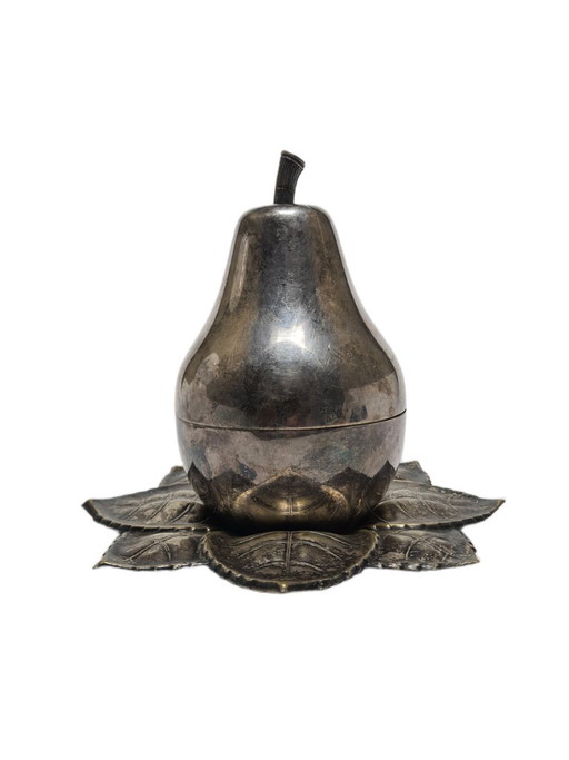 Art Deco Cabaret uit Szandrik, Hongarije, jaren dertig – tafelaccessoires, Glass, Metal (photo 2 of 12)