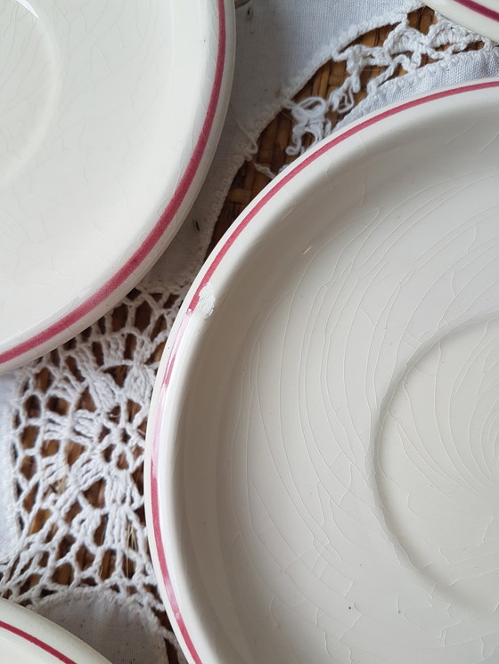 Image 1 of Vintage aardewerk 5 persoons koffie servies