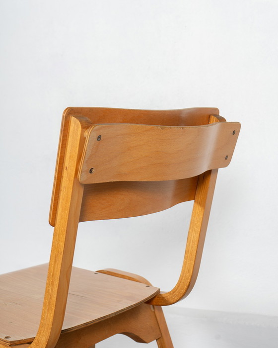 Image 1 of 2 X School Chairs By Tecta, Made In The Uk