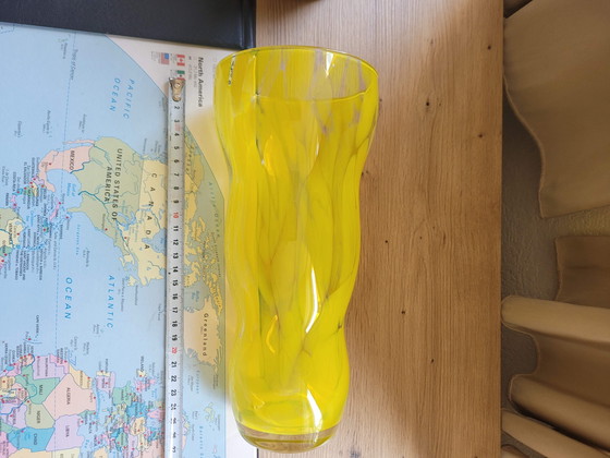 Image 1 of Retro gele gevlekte vaas 