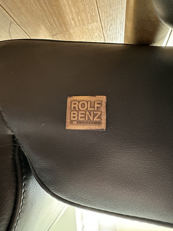Image 1 of Rolf Benz 2600 Lederen Lounger Zwart